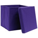  Pudełka z pokrywami, 10 szt., 28x28x28 cm, fioletowe  Lumarko!