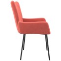  Krzesła stołowe, 2 szt., różowe, obite aksamitem Lumarko!