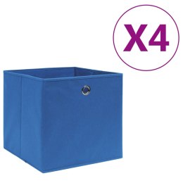  Pudełka z włókniny, 4 szt. 28x28x28 cm, niebieskie Lumarko!