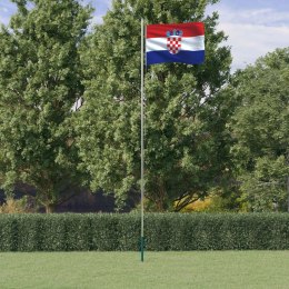 Flaga Chorwacji z masztem, 6,23 m, aluminium Lumarko!