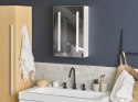 Szafka łazienkowa wisząca z lustrem LED 40 x 60 cm biała CAMERON Lumarko!