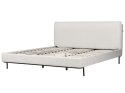 Łóżko boucle 180 x 200 cm białe CORIO Lumarko!