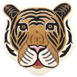 Dywan dziecięcy wełniany tygrys 120 x 110 cm beżowy PARKER Lumarko!