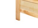 Łóżko drewniane 160 x 200 cm naturalne jasne drewno MAYENNE Lumarko!