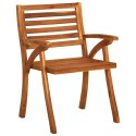 Krzesła ogrodowe z poduszkami, 3 szt., lite drewno akacjowe Lumarko!