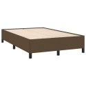 Łóżko kontynentalne z materacem, ciemnobrązowe, 120x190 cm Lumarko!