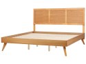 Łóżko 180 x 200 cm jasne drewno ISTRES Lumarko!