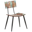 Krzesła stołowe, 4 szt., lite drewno z odzysku Lumarko!