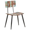 Krzesła stołowe, 4 szt., lite drewno z odzysku Lumarko!