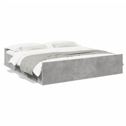 Rama łóżka z szufladami, szarość betonu, 180x200 cm Lumarko!