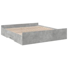 Rama łóżka z szufladami, szarość betonu, 180x200 cm Lumarko!
