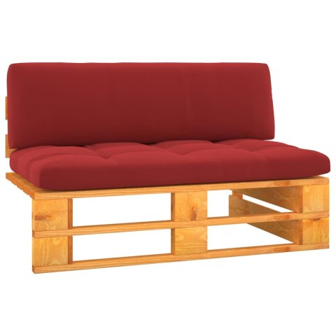 Ogrodowa sofa środkowa z palet, miodowy brąz, drewno sosnowe Lumarko!