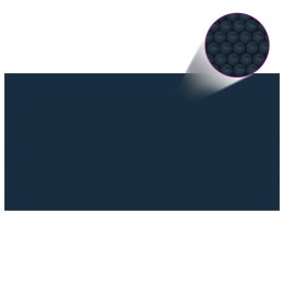Pływająca folia solarna z PE, 549x274 cm, czarno-niebieska Lumarko!