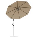 Zamienne pokrycie parasola ogrodowego, kolor taupe, 350 cm Lumarko!