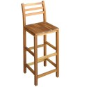 Stolik i krzesła barowe, 7 elementów, lite drewno akacjowe