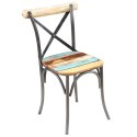  Krzesła stołowe, 2 szt., lite drewno z odzysku Lumarko!