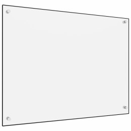  Panel ochronny do kuchni, biały, 80x60 cm, szkło hartowane Lumarko!