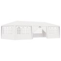  Namiot imprezowy ze ściankami, 4x9 m, biały, 90 g/m² Lumarko!