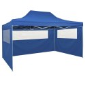  Rozkładany namiot, pawilon z 4 ścianami, 3 x 4,5 m, niebieski Lumarko!