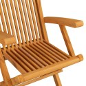 Krzesła ogrodowe z szarymi poduszkami, 2 szt., drewno tekowe Lumarko!
