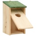  Domki dla ptaków, 10 szt., lite drewno jodłowe, 12x12x22 cm Lumarko!