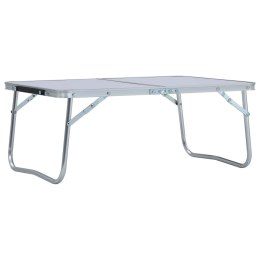  Składany stolik turystyczny, biały, aluminiowy, 60x40 cm Lumarko!