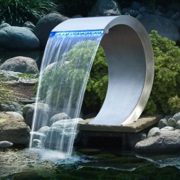 Lumarko Wodospad Mamba z oświetleniem LED, stal nierdzewna