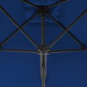  Parasol ogrodowy na stalowym słupku, niebieski, 300x230 cm Lumarko!