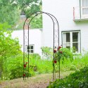 Łuk ogrodowy, metalowy, 100x37x230 cm, czarny Lumarko!