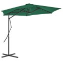  Parasol ogrodowy na słupku stalowym, 300 cm, zielony Lumarko!