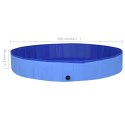  Składany basen dla psa, niebieski, 300x40 cm, PVC Lumarko!