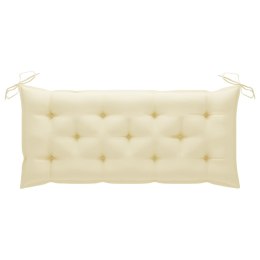  Poduszka na ławkę ogrodową, biała, 120x50x7 cm, tkanina Lumarko!