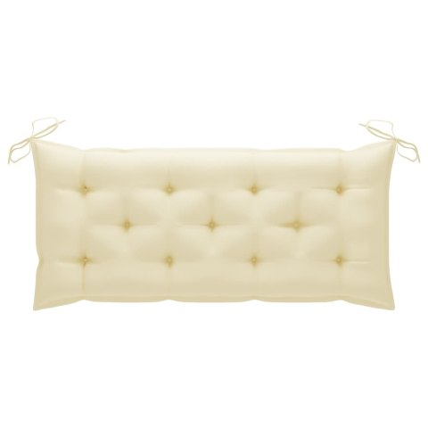  Poduszka na ławkę ogrodową, biała, 120x50x7 cm, tkanina Lumarko!