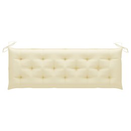  Poduszka na ławkę ogrodową, biała, 150x50x7 cm, tkanina Lumarko!