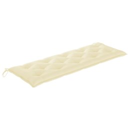  Poduszka na ławkę ogrodową, biała, 150x50x7 cm, tkanina Lumarko!