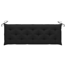  Poduszka na ławkę ogrodową, czarna, 150x50x7 cm, tkanina Lumarko!