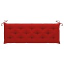  Poduszka na ławkę ogrodową, czerwona, 150x50x7cm, tkanina Lumarko!