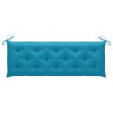  Poduszka na ławkę ogrodową, niebieska, 150x50x7cm, tkanina Lumarko!