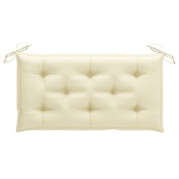  Poduszka na ławkę ogrodową, biała, 100x50x7 cm, tkanina Lumarko!