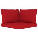  Poduszki na sofę z palet, 3 szt., czerwone, tkanina Lumarko!