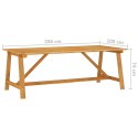  Stół jadalniany do ogrodu, 206x100x74 cm, lite drewno akacjowe Lumarko!