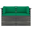  Ogrodowa sofa 2-osobowa z palet, z poduszkami, drewno sosnowe Lumarko!