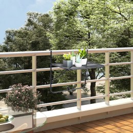  Stolik balkonowy, czarny, 60x40 cm, stalowy Lumarko!