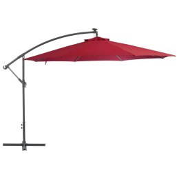  Wiszący parasol z aluminiowym słupkiem, 350 cm, bordowy Lumarko!