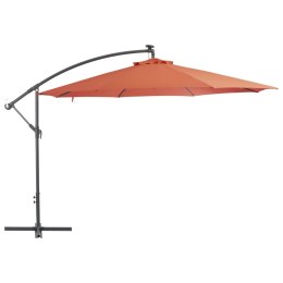  Wiszący parasol ze słupkiem aluminiowym, 350 cm, terakotowy Lumarko!