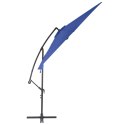  Parasol wiszący z aluminiowym słupkiem, 300 cm, niebieski Lumarko!