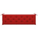  Poduszka na ławkę ogrodową, czerwona, 180x50x7 cm, tkanina Lumarko!