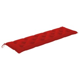  Poduszka na ławkę ogrodową, czerwona, 180x50x7 cm, tkanina Lumarko!