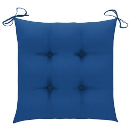  Poduszki na krzesła, 2 szt., niebieskie, 50x50x7 cm, tkanina Lumarko!