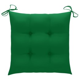  Poduszki na krzesła, 2 szt., zielone, 50x50x7 cm, tkanina Lumarko!